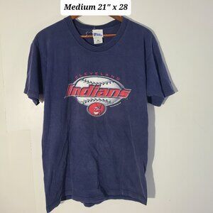 Vintage 1998 Cleveland Indians Pro Player Faded/Distressed Medium T Shirt